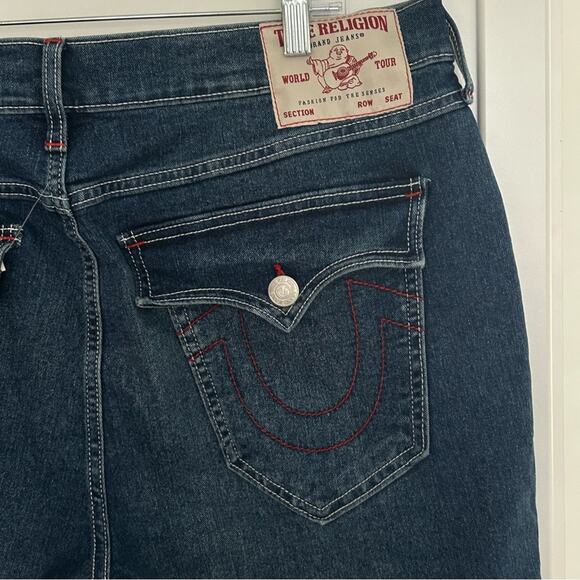 True Religion Ricky Relaxed Straight Snap Denim Shorts Size 36 - Picture 7 of 8